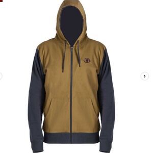 BlackOvis BLACKOVIS FORGED FULL ZIP HOODIE Color Hazelwood/Charcoal X NWT in pkg